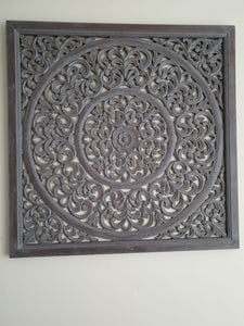 Alice_Wooden Carved Wall Panel