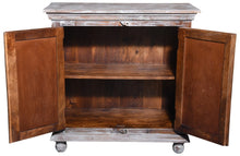 Load image into Gallery viewer, Jen_Solid Indian Wood Chest with Tile Doors_ 89 cm Length

