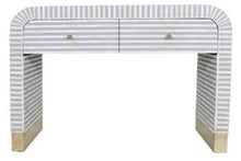 Load image into Gallery viewer, Hurrah_Bone Inlay Console Table with 2 Drawers_Vanity Table_120 cm
