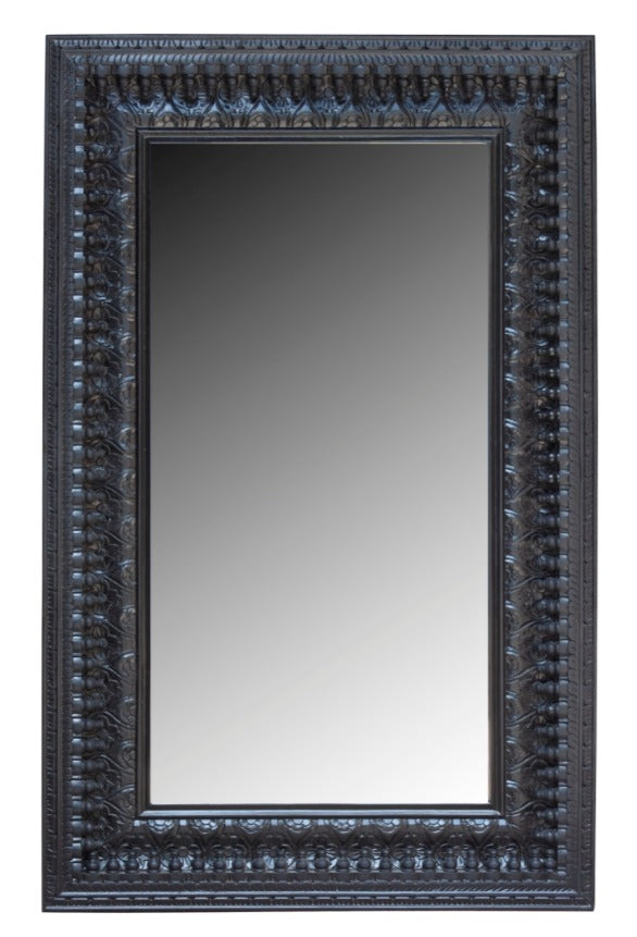 Jace_Hand carved Indian Window Spindle Mirror_100 x 172 cm