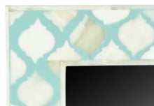 Load image into Gallery viewer, Fred_Moroccan Pattern Bone Inlay Photo Frame in Aqua
