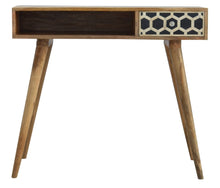 Load image into Gallery viewer, Laura_Bone Inlay Honeycomb 1 Drawer Study Table
