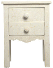 Load image into Gallery viewer, Marie Bone Inlay Bed Side Table
