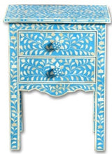 Load image into Gallery viewer, Morena Bone Inlay Bed Side Table
