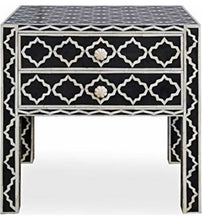Load image into Gallery viewer, Sirsi Bone Inlay Bed Side Table
