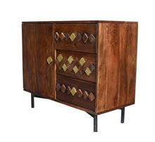 Load image into Gallery viewer, Bush Hand Crafted Chest of Drawer_ Wooden Chest_Cabinet_ 90 cm Length
