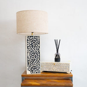 Lauren Bone Inlay Square Shape lamp with Shade