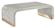 Load image into Gallery viewer, Mars_Bone Inlay Coffee Table with Golden Legs
