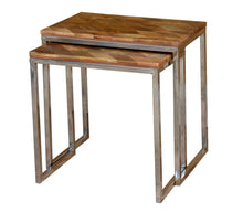 Load image into Gallery viewer, Luci Wooden Nesting Table Set of 2
