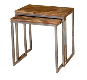 Luci Wooden Nesting Table Set of 2