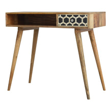 Load image into Gallery viewer, Laura_Bone Inlay Honeycomb 1 Drawer Study Table

