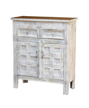 Load image into Gallery viewer, Josie Hand Carved Wooden Chest_Cabinet_Sideboard_ 90 cm Length
