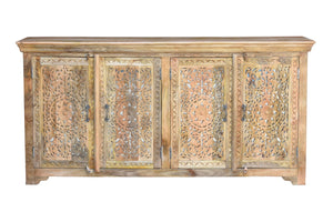 Ember Hand Carved Solid Indian Wood Sideboard