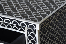 Load image into Gallery viewer, Julieth_Bone Inlay Console Table with 3 Drawers_Vanity Table_130 cm
