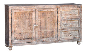 Euan_Solid Indian Wood Side Board_Chest of Drawer_Buffet