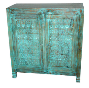 Margot_Hand Carved Solid Wood Chest_ 90 cm Length