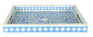 Kyli_Bone Inlay Tray with Floral Pattern_45 x 35 cm