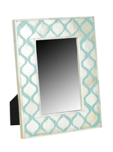 Load image into Gallery viewer, Fred_Moroccan Pattern Bone Inlay Photo Frame in Aqua
