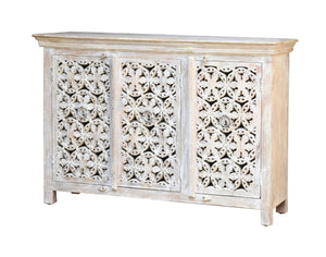 Wren Hand Carved Indian Wood Sideboard_Buffet