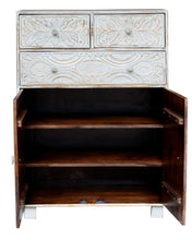 Load image into Gallery viewer, Nora_Hand Carved Solid Wood Chest_ 90 cm Length

