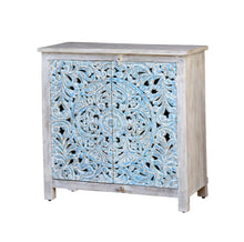 Load image into Gallery viewer, Lexi Hand Carved Wooden Chest_Cupbord_ Sideboard_Cabinet_ 90 cm Length

