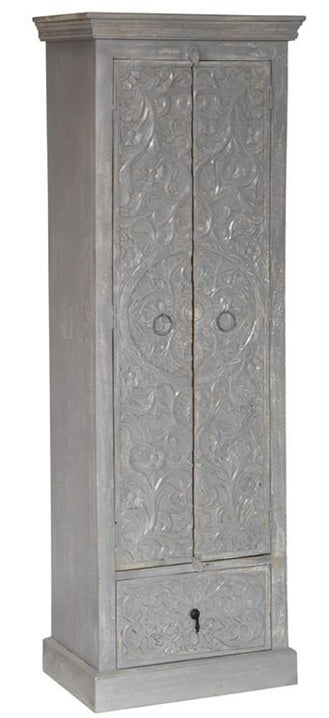 Gema_Indian Hand Carved Wooden Almirah_Height 190 cm