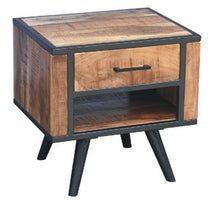 Load image into Gallery viewer, Kathryn_Industrial Bed Side Table
