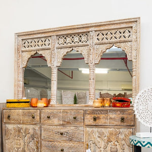 Alves_Hand Carved Arched Mirror_Jharokha Mirror