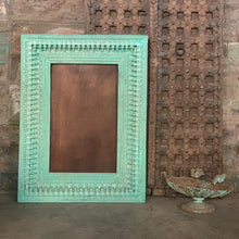 Load image into Gallery viewer, Manver_Hand-Carved Wooden Spindle Mirror _Wooden Mirror Frame_90 x 120 cm
