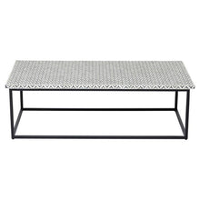Load image into Gallery viewer, Lina_Bone Inlay Coffee Table with Metal Base_130 cm
