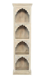 Xavier_Hand Carved Solid Wood Large Bookcase_Book Shelf_Display Unit