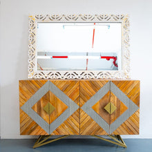 Load image into Gallery viewer, Yashu Hand Carved Solid Indian Wood Sideboard
