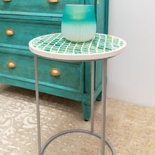 Load image into Gallery viewer, Gaite_Bone Inlay Round Stool_Side Table
