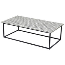 Load image into Gallery viewer, Lina_Bone Inlay Coffee Table with Metal Base_130 cm
