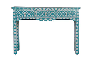 JO Bone Inlay Console Table with 3 Drawers_Vanity Table_120 cm
