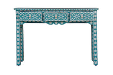 Load image into Gallery viewer, JO Bone Inlay Console Table with 3 Drawers_Vanity Table_120 cm
