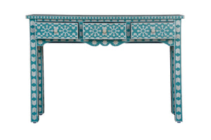 JO Bone Inlay Console Table with 3 Drawers_Vanity Table_120 cm