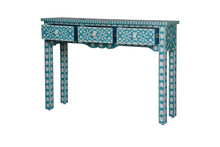 Load image into Gallery viewer, JO Bone Inlay Console Table with 3 Drawers_Vanity Table_120 cm
