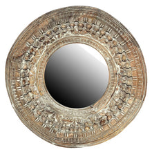Load image into Gallery viewer, Royce_ Indian Spindle Window Round Hand Carved Mirror _60 Dia cm

