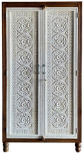 Load image into Gallery viewer, Jensen_Hand Carved_Solid Wood Almirah_Display Unit_Cupboard_height 180 cm
