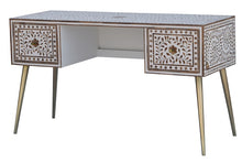 Load image into Gallery viewer, Sarah_ Wood Inlay Study desk_Study Table_Console
