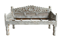 Load image into Gallery viewer, Scott Wooden Hand Carved 3 Seater Sofa with Cushion
