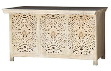 Load image into Gallery viewer, James Hand Carved Indian Wood Sideboard_3 Door Buffet
