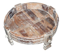 Load image into Gallery viewer, Cabell_Solid Indian Wood Chakki Grinding Coffee Table_60 Dia cm

