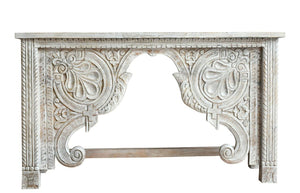 Heidi Hand Carved Indian Wood Console Table_150 cm