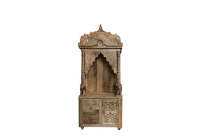 Aarti_Hand Carved Wooden Altar_Wooden Mandir_Prayer Mandir_Altar