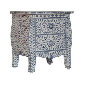 Hayley Bone Inlay Bed Side Table