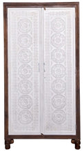 Load image into Gallery viewer, Jensen_Hand Carved_Solid Wood Almirah_Display Unit_Cupboard_height 180 cm
